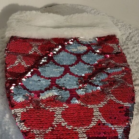 Flip Sequined "Mermaid" Christmas Stocking - Picture 4 of 6